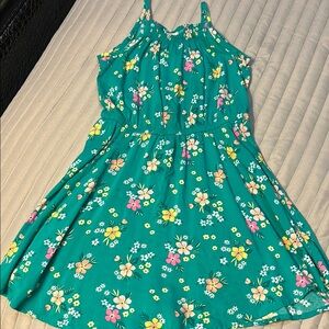 Jumping Beans Green and Yellow Casual Dress